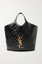 SAINT LAURENT Icare extra large embellished quilted leather tote60 × 39 × 8 cm