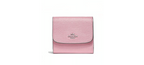 Coach Leather Small Wallet In Pink