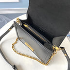 LV DAUPHINE MM Black smooth