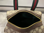 Gucci Mini GG Handbag - Beige and dark brown
