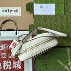 Gucci Blondie Small Shoulder White Leather Bag - 21x15.5x5cm