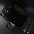 Balenciaga x adidas Large Duffel Travel Bag – Black with Trefoil Logo and Triple Stripes