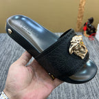 YVS7 Leather slippers couples shoes 36-45 With box