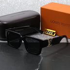 Louis vuitton Trendy Square Bold Frame Sunglasses with Metal Detail (Model 1739) Square