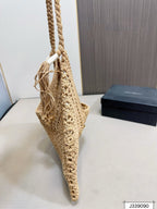 SAINT LAURENT YSL Raffia Tote Bag Beach Casual 37x22cm