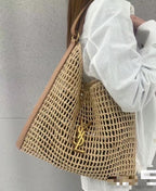 SAINT LAURENT YSL Raffia tote Bag