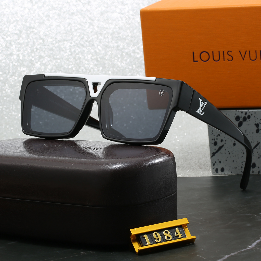 Louis vuitton Geometric Triangle Detail Oversized Square Sunglasses (Model 1984) Square