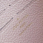 Lv Twist Chain Wallet Light Pink Grain Leather