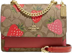 Coach Mini Klare Crossbody Bag in Signature Canvas Strawberry