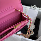 Chanel Wallet on chain Pink