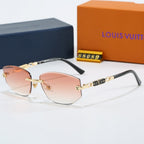 Louis vuitton Rimless Polygon Sunglasses with Monogram Details  68089 Mixed