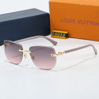 Louis vuitton Metal Plaque Rimless Sunglasses Mixed