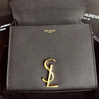 YSL Cassandra Mini Top Handle Bag Black