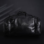 Balenciaga x adidas Large Duffel Travel Bag – Black with Trefoil Logo and Triple Stripes