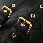 Burberry The Rucksack – Black Nylon & Leather Backpack with Gold-Tone Hardware