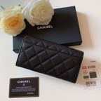 Chanel caviar quilted gusset flap Wallet