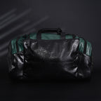 Balenciaga x adidas Large Duffel Travel Bag – Black & Green with Trefoil Logo and Triple Stripes