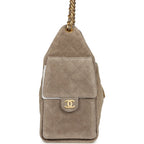 Chanel Small 25 Hobo Grey Suede