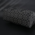 Coach Metropolitan Duffel Bag in Signature Black Canvas