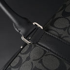 Coach Metropolitan Duffel Bag in Signature Black Canvas