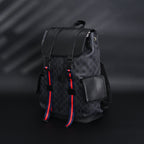 Gucci GG Supreme Monogram Backpack with Web Stripe