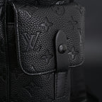 Louis Vuitton Christopher PM Backpack Monogram Shadow Black Leather