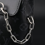 Louis Vuitton Soft Trunk Messenger – Monogram Eclipse Canvas with Silver Chain