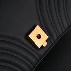 Gucci GG Marmont Small Matelassé Shoulder Bag – Black Leather with Gold Hardware
