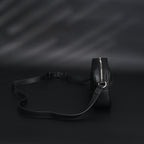 Gucci Black Leather Embossed Logo Belt Bag