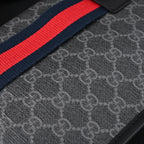 Gucci Ophidia GG Supreme Belt Bag – Black/Grey with Web Strap