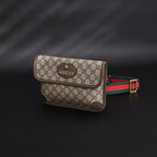 Gucci Ophidia GG Supreme Mini Belt Bag – Beige/Ebony with Web Stripe