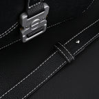 Dior Saddle Crossbody Bag – Black Grained Calfskin with Silver-Tone Hardware
