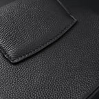 Louis Vuitton Black Grain Leather Mini Top Handle Bag With Chain Strap