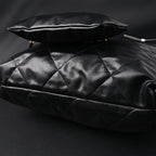Chanel 19 Flap Bag – Black Quilted Lambskin with Gold & Ruthenium Hardware