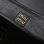Miu Miu Leather Tote Bag – Classic Black