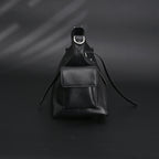 Louis Vuitton Montaigne Black Mahina Leather Shoulder Bag