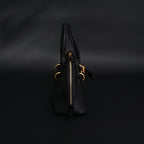 Miu Miu Black Leather Satchel Bag – Medium Structured Tote
