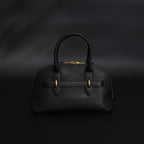 Miu Miu Black Leather Satchel Bag – Medium Structured Tote