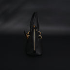 Miu Miu Black Leather Satchel Bag – Medium Structured Tote