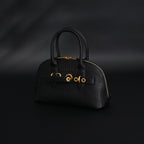 Miu Miu Black Leather Satchel Bag – Medium Structured Tote