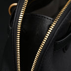 Miu Miu Black Leather Satchel Bag – Medium Structured Tote