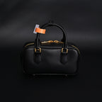Miu Miu Black Matelassé Leather Satchel Bag – Mini Top Handle