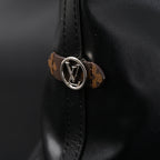 Louis Vuitton Black Mahina Leather Hobo Shoulder Bag