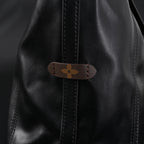 Louis Vuitton Black Mahina Leather Hobo Shoulder Bag