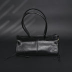 Prada Cleo Black Patent Leather Shoulder Bag with Gold Hardware