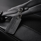 Coach Men’s Leather Backpack – Black Signature Canvas