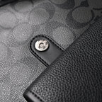 Coach Men’s Leather Backpack – Black Signature Canvas