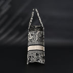 Dior Book Tote Bag – Black Toile de Jouy Embroidery