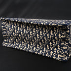 Christian Dior Large Book Tote – Blue Oblique Embroidery