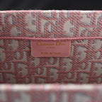 Dior Book Tote Oblique Embroidered Canvas Bag – Large Pink